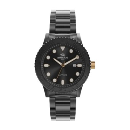 Roscani ROSW4493K3 Black Stainless Steel Strap 44mm Analog Quartz Men Watch